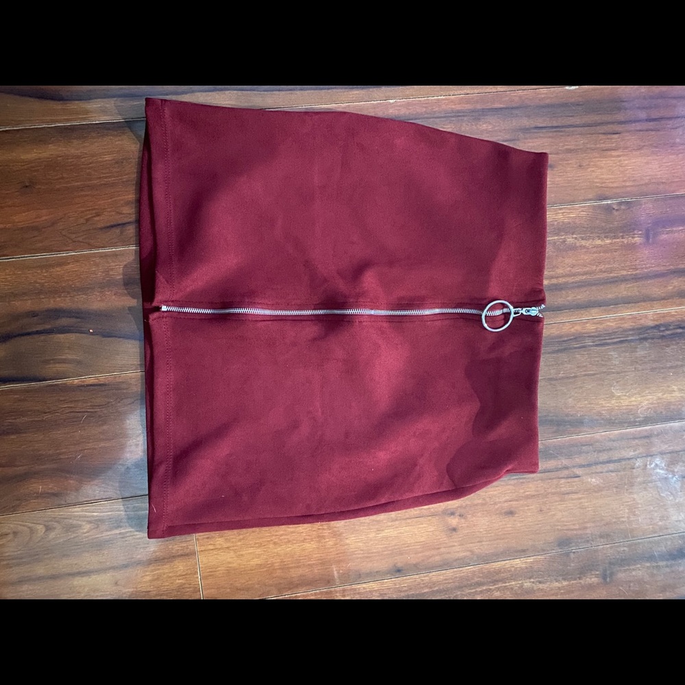 Maroon Miniskirt